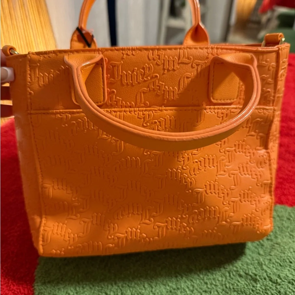 Juicy Couture Vibrant Orange Embossed Tote